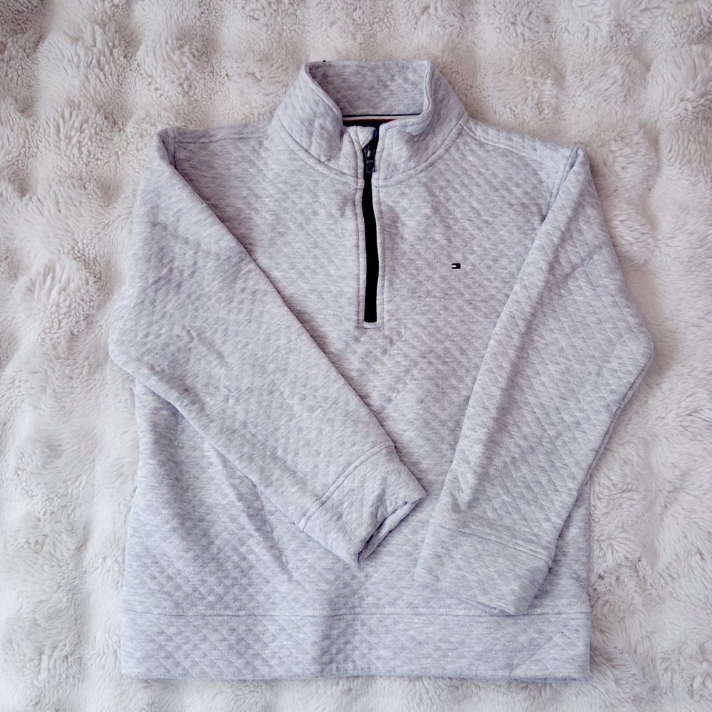 Tommy Hilfiger Grey Quarter Zip Pullover